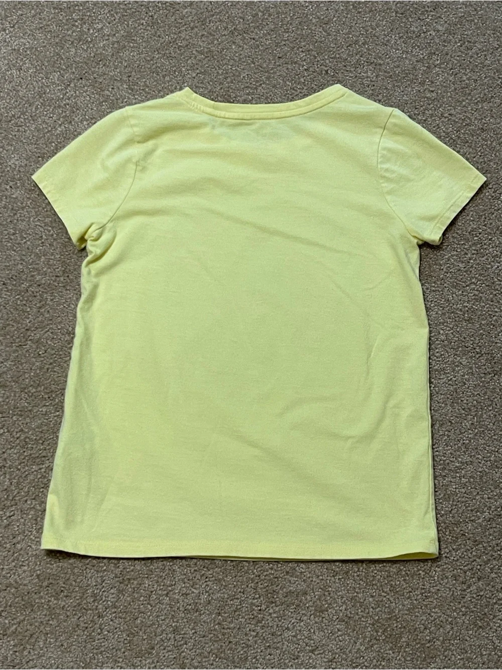 Cat & Jack Yellow Floral Peace Sign Tee, SIZE 7/8